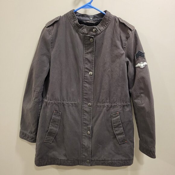 Halifax Traders  Military Style Jacket  Sz Medium Chore Utility Waist Drawstring - Picture 1 of 7